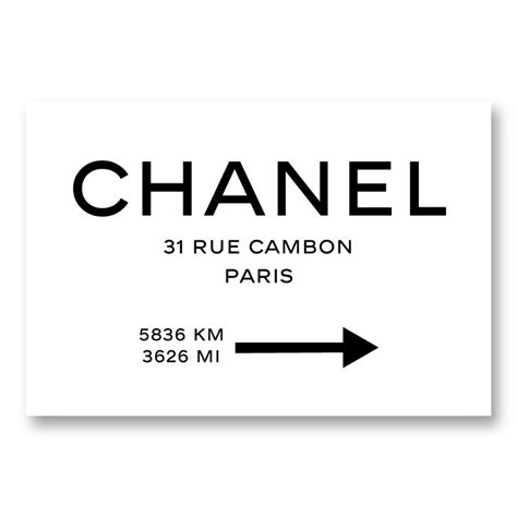 chanel 31 rue cambon scritto su logo hula hoop